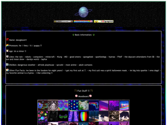 Profile screenshot