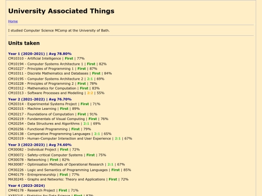 uni screenshot