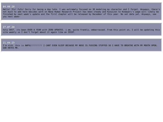 diary screenshot