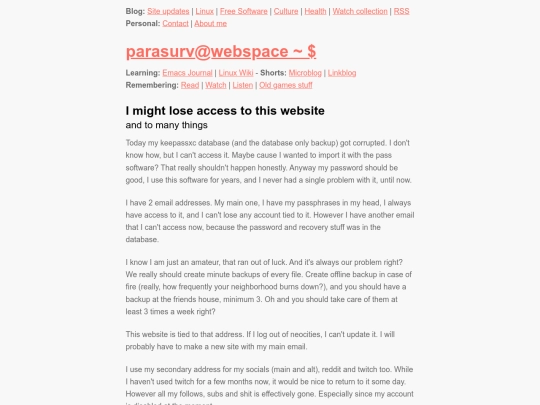 personal/i-might-lose-access-to-website screenshot