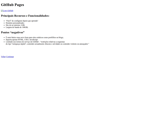 githubpages screenshot