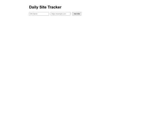 25.10/DailySiteTracker-1 screenshot