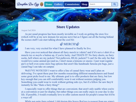 Blog/store-update screenshot