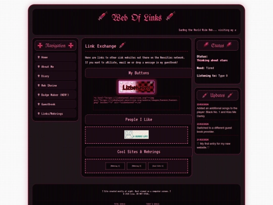 links screenshot