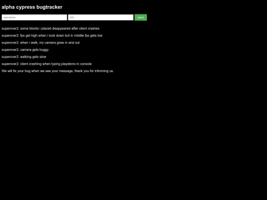 bugtracker screenshot