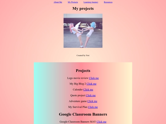 projects screenshot