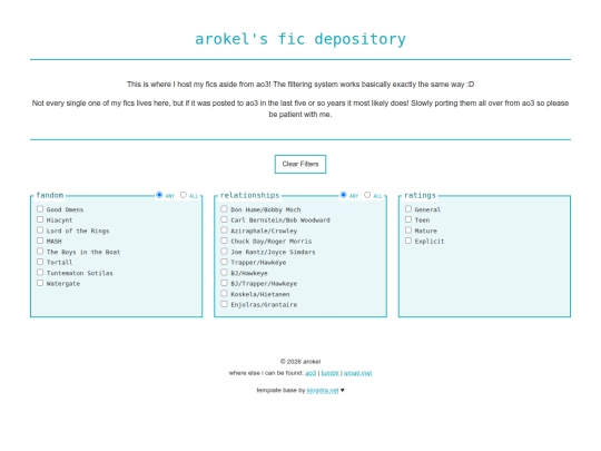fic_masterlist screenshot
