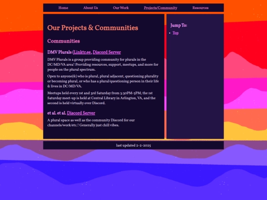 projects screenshot