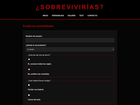 test screenshot