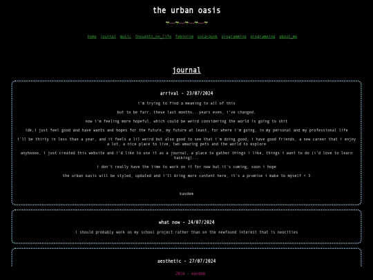 journal screenshot