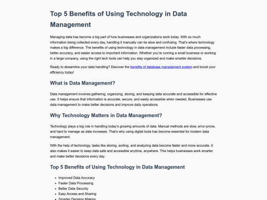 dbms-advantages screenshot
