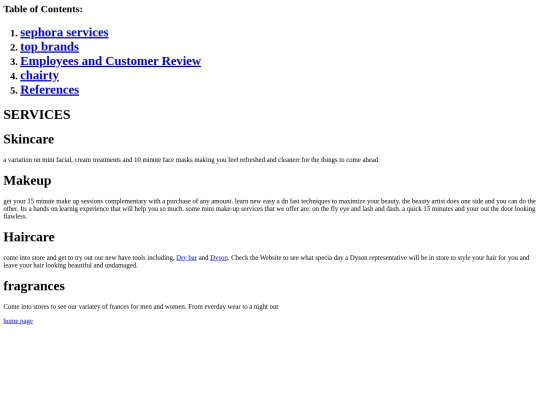 project/sephoraservices screenshot