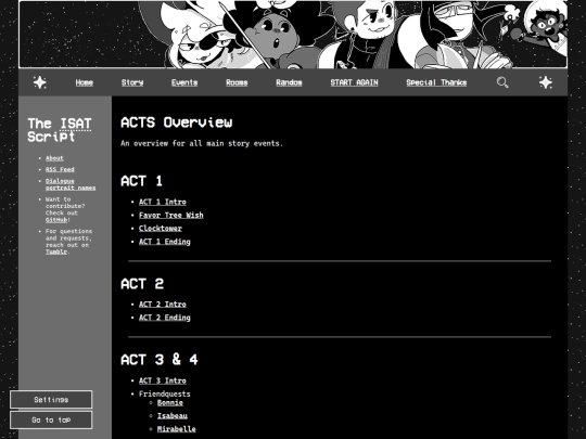 overview/acts screenshot