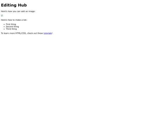 index screenshot
