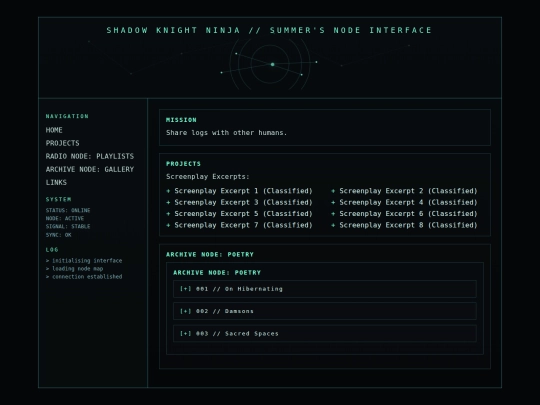 Projects screenshot
