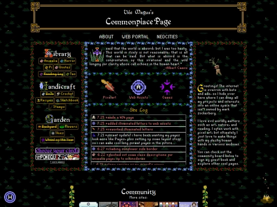 THE COMMONPLACE PAGE