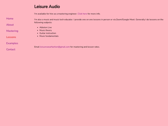 lessons screenshot