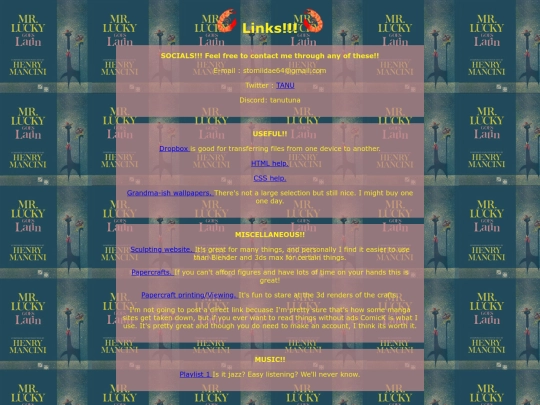 links screenshot