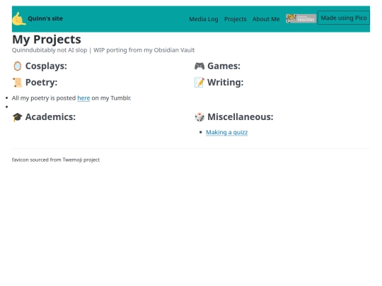 projects screenshot