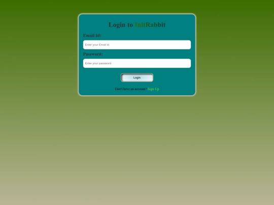project-1/login screenshot