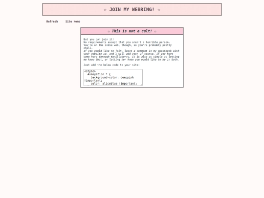 Webring/webring screenshot