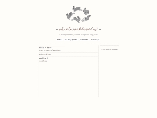 writing/template screenshot