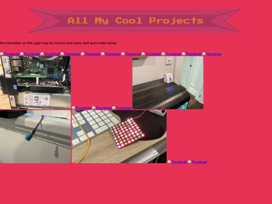 Projects screenshot