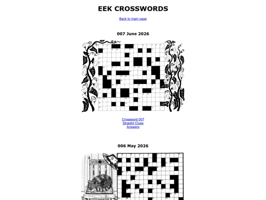 crosswords screenshot