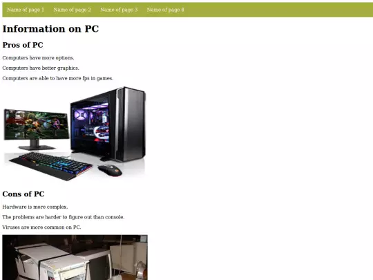 Information screenshot
