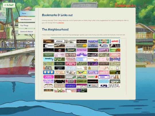 bookmarks screenshot