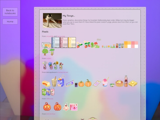 notebooks/toybox screenshot