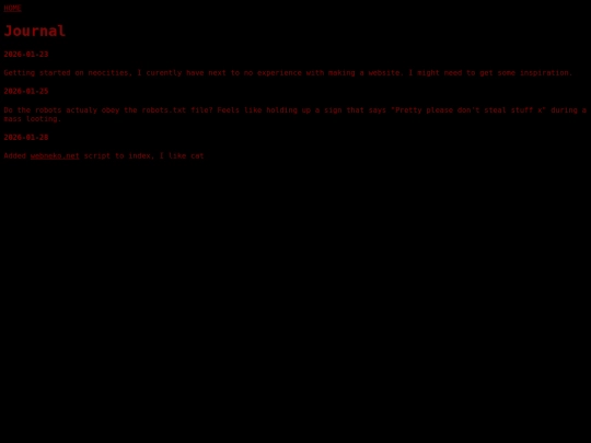 journal screenshot