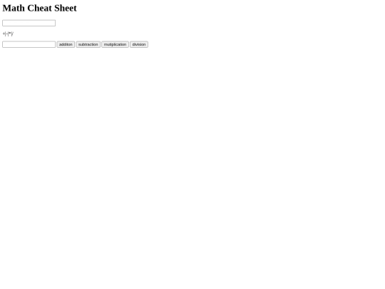 math screenshot