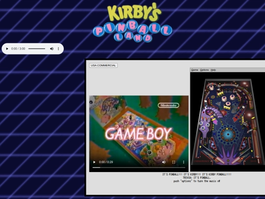kirby/pinball screenshot