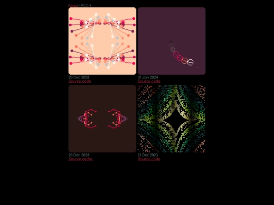 forest/pico-8 screenshot
