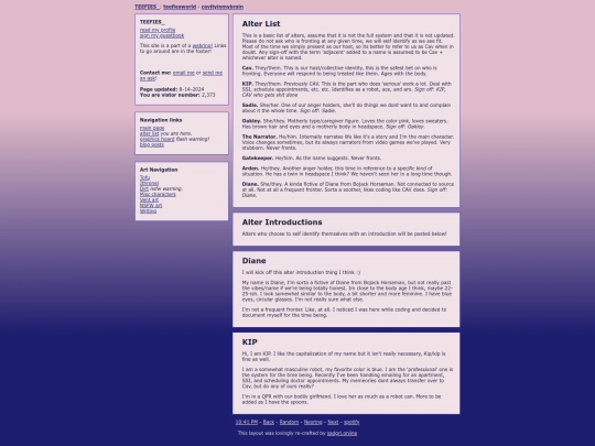 alter-list screenshot