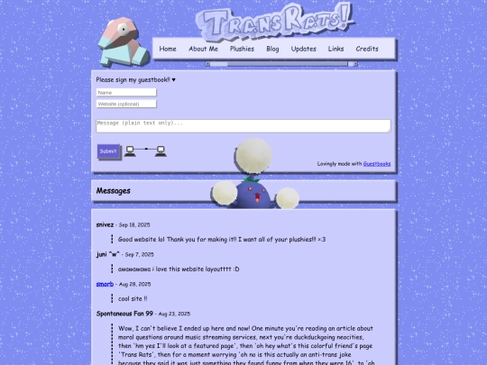 guestbook screenshot