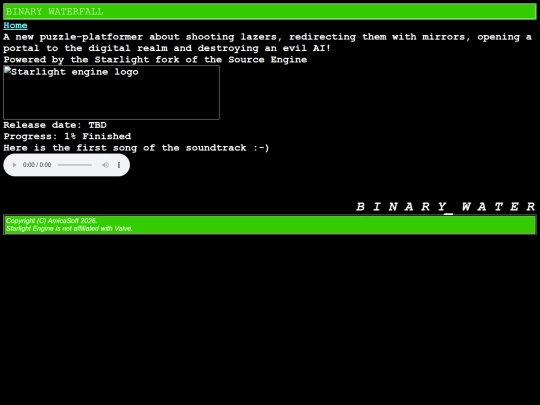 Binary Waterfall - AmicaSoft screenshot
