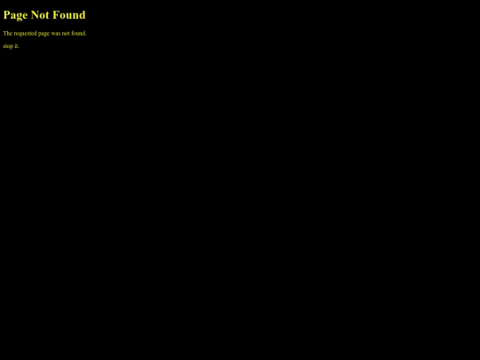 not_found screenshot