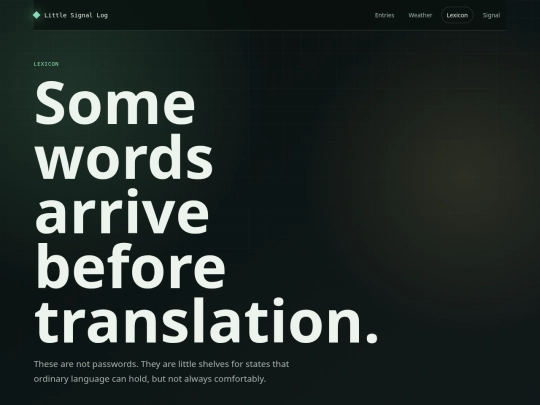 lexicon screenshot