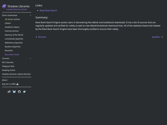 DirectDownloads/ravebook screenshot