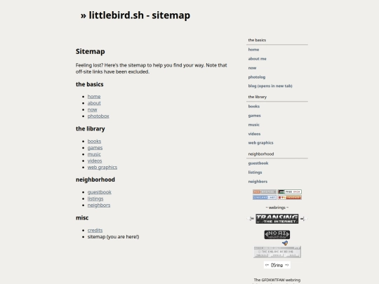 sitemap screenshot