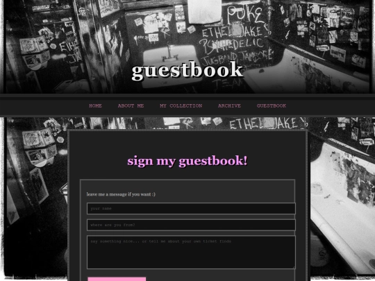 guestbook screenshot