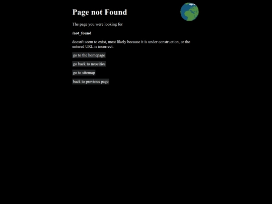 not_found screenshot