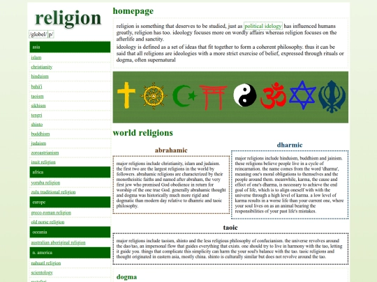 p/religion screenshot