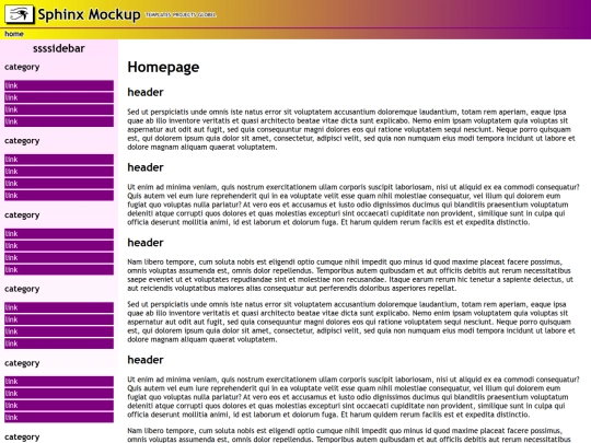 p/templates/sphinx screenshot