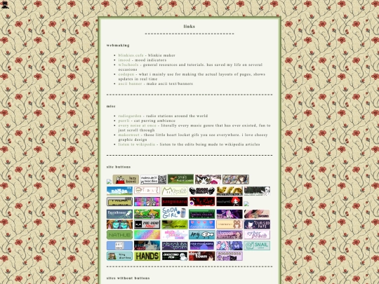 links screenshot