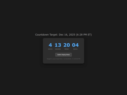 Countdown screenshot