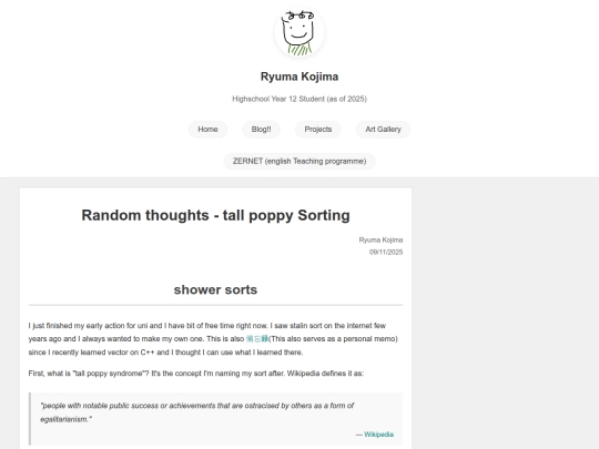 blog/code screenshot
