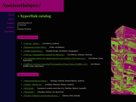 hyperlink-catalog screenshot